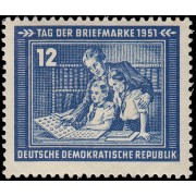 Alemania Oriental 47 1951 Día del sello MH