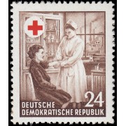 Alemania Oriental 136 1953 Primer aniv. de la fundación Cruz Roja en la RDA MH