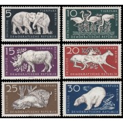 Alemania Oriental 276/81 1956 Parque zoológico de Berlín Animales MH