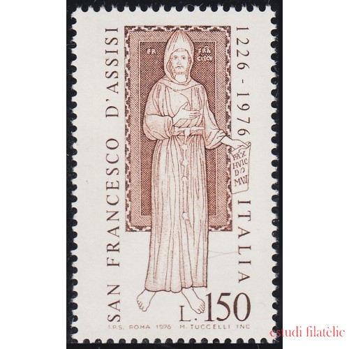 Italia Italy 1272 1976 750º Aniversario St. Francisco de Asís MNH