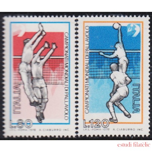 DEP1/S Italia Italy 1356/57  1978 Campeonatos del mundo de boley-ball MNH