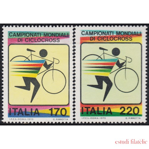 Italia Italy 1375/76 1979 Campeonato del mundo de ciclo-cross MNH