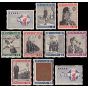 Grecia Greece 452/61 1940 En beneficio de obras para la juventud nacional MNH