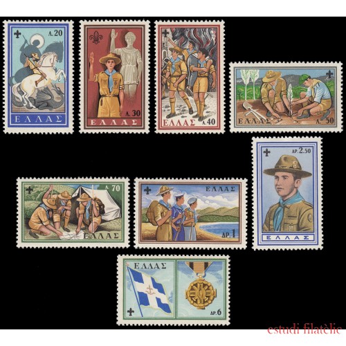 Grecia Greece 705/12 1960 50 aniv. del escultismo nacional MNH