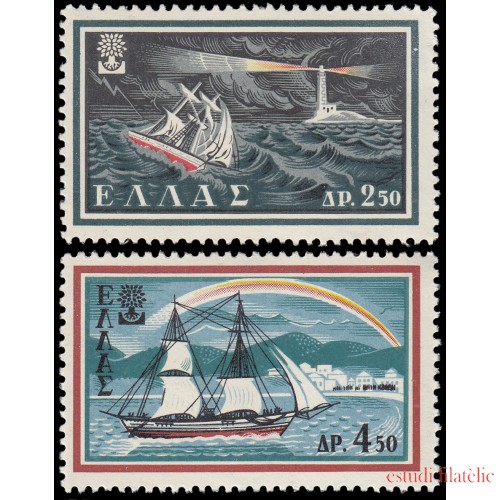 Grecia Greece 703/04 1960 Año mundial del rrefugiado MNH