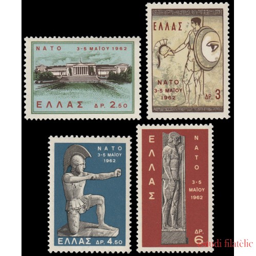 Grecia Greece 770/73 1962 Conferencia ministerial de la O.T.A.N. en Atenas MNH