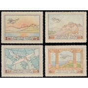 Grecia Greece A 1/4 1926 Hidroavión y paisajes MNH-MH