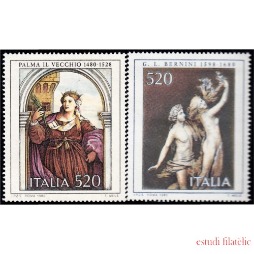 Italia Italy 1468/69 1980 Arte italiano obras diversas MNH