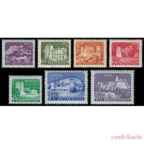 Hungría Hungary 1395/01 1960 Castillos Impresos sobre papel tintado MNH