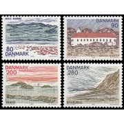 Dinamarca Denmark 691/94 1979 Paisajes de Jutlandia Norte MNH