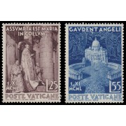 Vaticano 161/62 1951  Pio XII y basílica MH