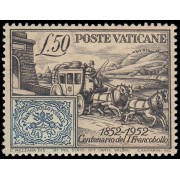 Vaticano 173 1952 Cent del sello en el Vaticano MH