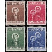 Vaticano 237/40 1957 Cent. muerte St. Dominique Savio MNH