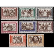 Vaticano 302/09  1960  Obras de la misericordia Frisos MNH