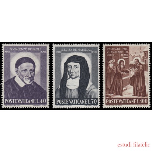 Vaticano 313/15 1960  3º Centenario muerte de St. Vicente de Paul y Sta.Luisa de Marillac MNH