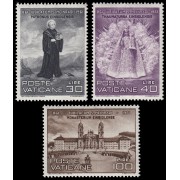 Vaticano 316/18 1961 1100 aniv. de la muerte de St. Meinrad MNH