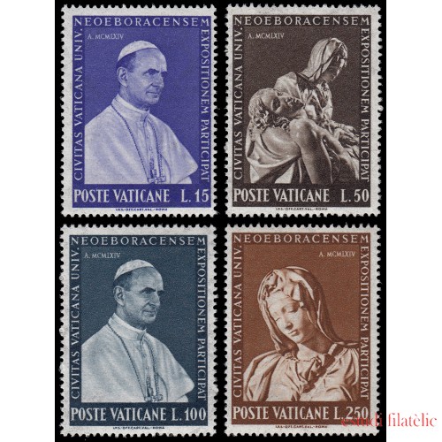 REL/S Vaticano  401/04 1964  Exposición Internacional de New York MNH