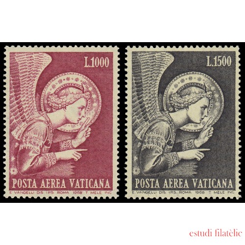 REL/S Vaticano Aéreo 53/54 1968  Angel MNH