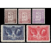 Bélgica 240/44 1926-27 Por los tuberculosos de la guerra MNH