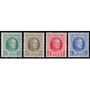 Bélgica 254/57 1927-28 Serie Alberto I MNH