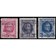 Bélgica 273/75 1929 Sellos de 1921-27 Serie Alberto I MNH