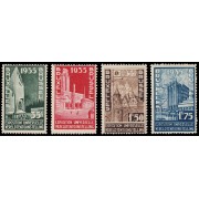 Bélgica 386/89 1934 Exposición Universal de 1935 MNH