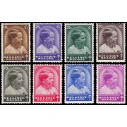 TEN/S Bélgica 438/45 1936 Obras antituberculosis Efigie del príncipe Baudouin MNH