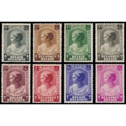 TEN/S Bélgica 458/65 1937 Obras antituberculosis Efigie princesa Joséphine-Charlote MNH