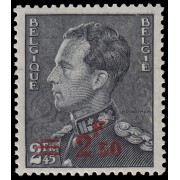 Bélgica 478 1938 Sello de 1936-37 Leopoldo III con sobrecarga MNH