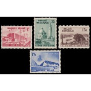 Bélgica 484/87 1938 Exposición de Lieja Edificios Paisajes MNH