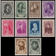 Bélgica 573/82 1941-42 Serie Príncipes Obras sociales y militares MNH