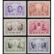 VAR2/S Bélgica 1013/18 1957 Obras culturales Personajes MNH