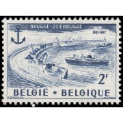 Bélgica 1019 1957 50 Aniv. instalaciones marítimas de Brujas MNH