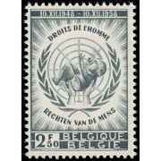 Bélgica 1089 1958 10º Aniv. declaración Derechos Humanos Símbolo MNH