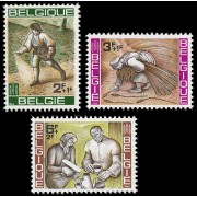 Bélgica 1243/45 1963 Campaña mundial contra el hambre MNH