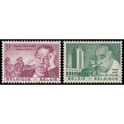 Bélgica 1269/70 1963 Cent. celebridades MNH