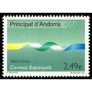 Andorra Española 378 2010 Valores cívicos MNH 