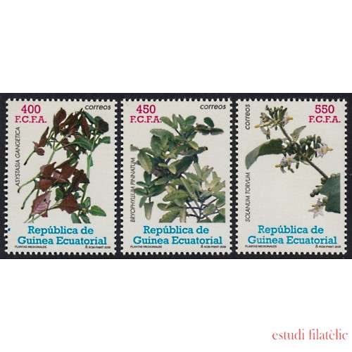 Guinea Ecuatorial 418/20 2009 Plantas medicinales MNH