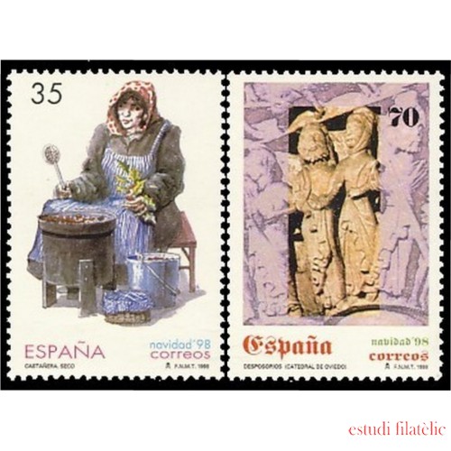 España Spain 3596/97 1998 Navidad MNH