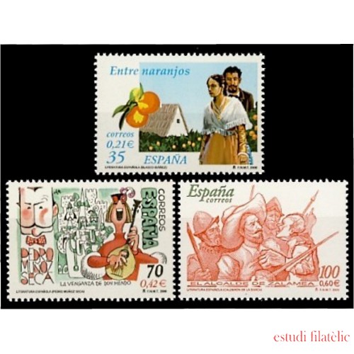 España Spain 3772/74 2000 Literatura española Personajes de ficción MNH