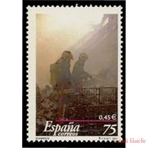 España Spain 3777  2001 Cuerpo de bomberos MNH