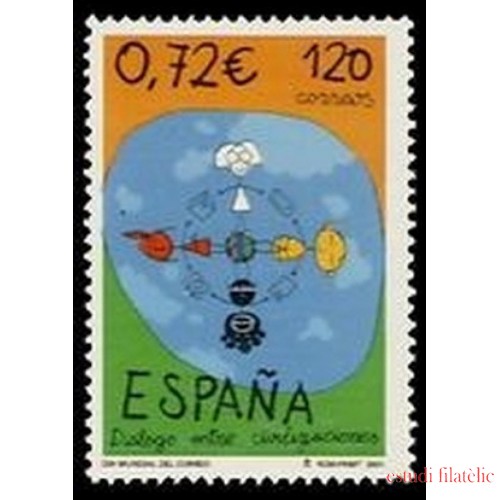 España Spain 3820 2001 Día Mundial del Correo MNH