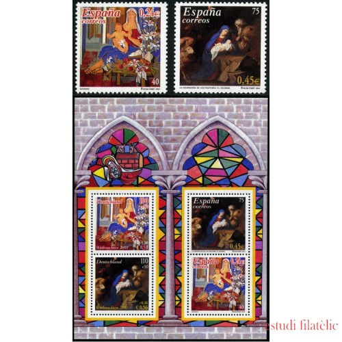 España Spain 3835/37 2001 Navidad MNH