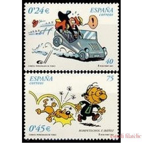 España Spain 3839/40 2001 Cómics MNH