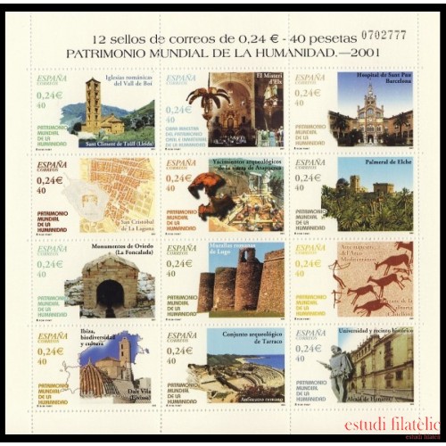 España Spain 3843/54 2001 Patrimonio Mundial de la Humanidad MNH