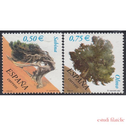 España Spain 3867/68 2002 Árboles MNH