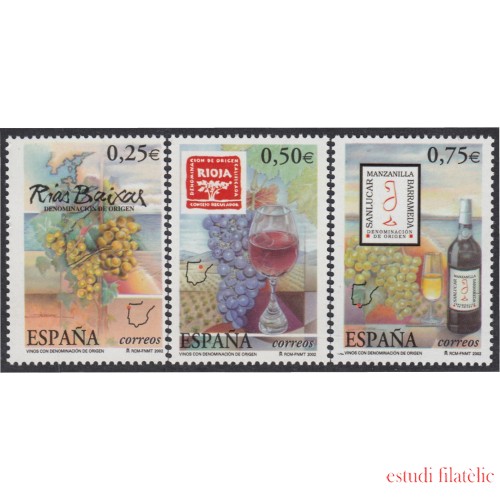 España Spain 3909/11 2002 Vinos con denominación de origen MNH