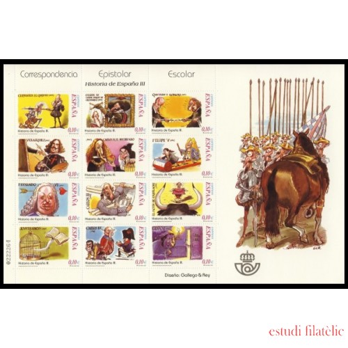 España Spain 3912/23 2002 Correspondencia Epistolar Escolar MNH