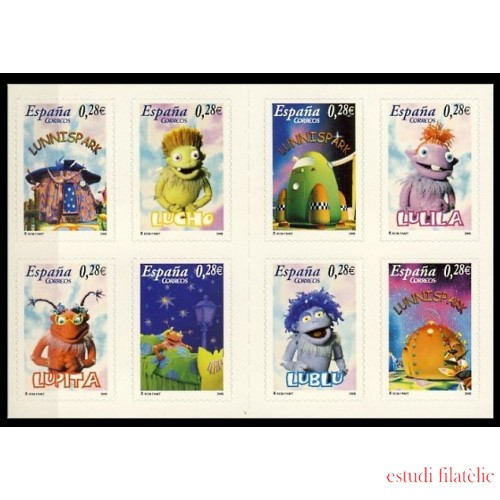 España Spain 4176/83 2005 Para los niños Los Lunnis carné MNH