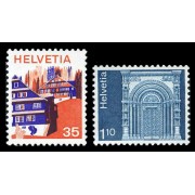 VAR1/S Suiza Switzerland  992/93 1975  Serie Paisaje Arquitectura Portal MNH